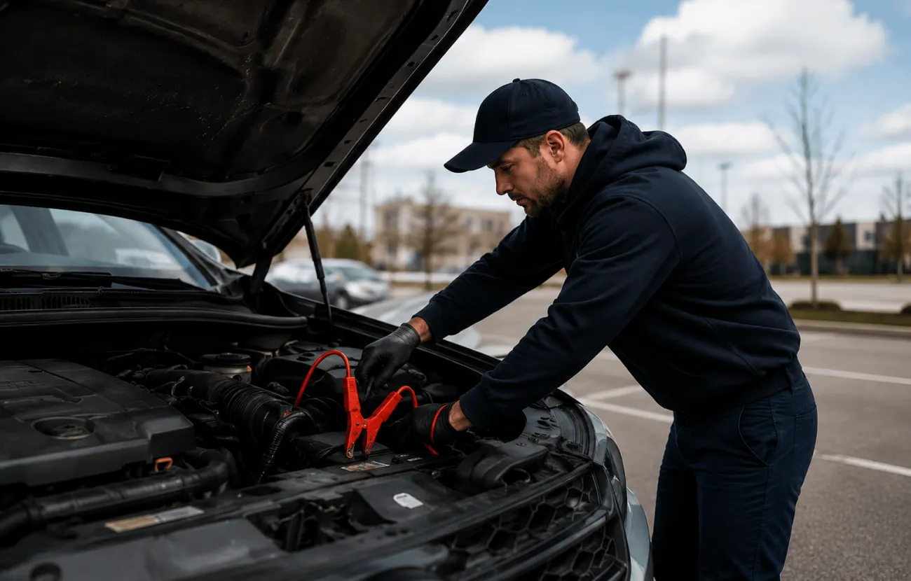 Battery boost and jump start service