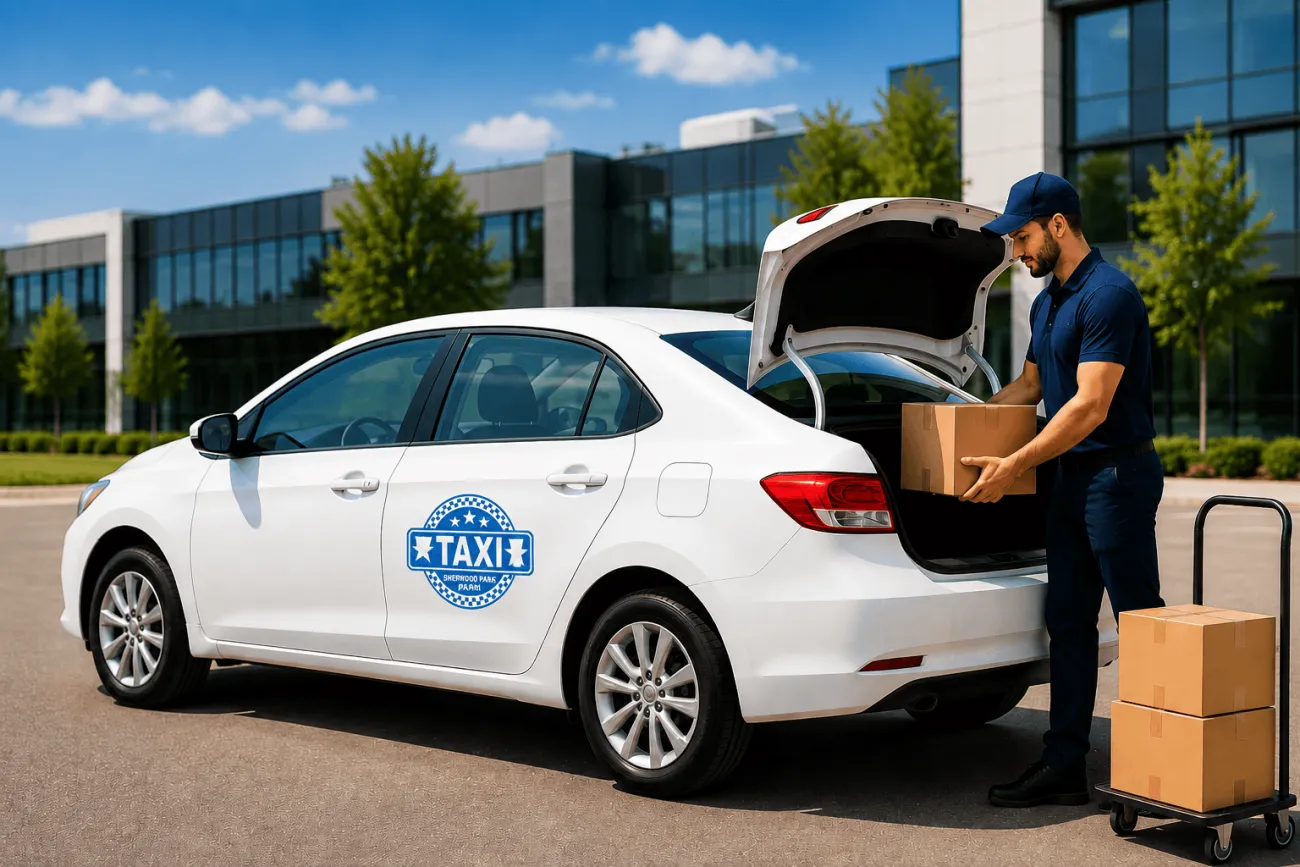 Delivery vehicle in Sherwood Park